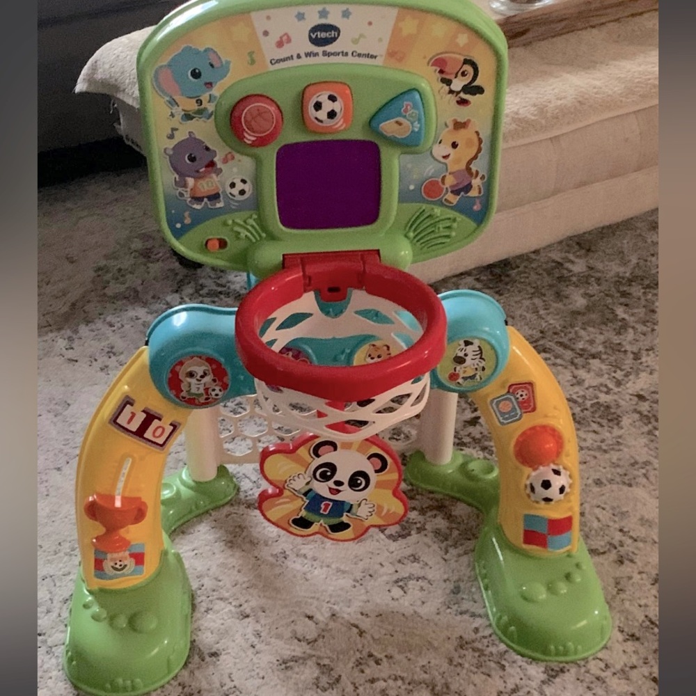 Kid toy basketball and soccer Vtech